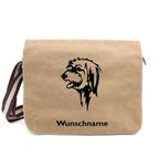 Berger des Pyrenees - Canvas Schultertasche Messenger mit Namen - Tierisch tolle Geschenke