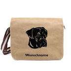 Cane Corso - Canvas Schultertasche Messenger mit Namen - Tierisch tolle Geschenke