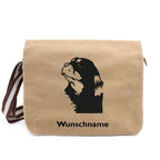 Cocker Spaniel 2 - Canvas Schultertasche Messenger mit Namen - Tierisch tolle Geschenke