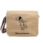 Dalmatiner - Canvas Schultertasche Messenger mit Namen - Tierisch tolle Geschenke