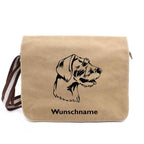 Deutsch Drahthaar 2 - Canvas Schultertasche Messenger mit Namen - Tierisch tolle Geschenke