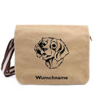 Englischer Springer Spaniel 2 Neu - Canvas Schultertasche Messenger mit Namen - Tierisch tolle Geschenke