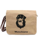 Hovawart - Canvas Schultertasche Messenger mit Namen - Tierisch tolle Geschenke