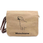 Labrador Retriever 3 - Canvas Schultertasche Messenger mit Namen - Tierisch tolle Geschenke