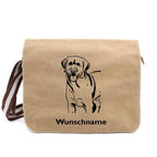 Labrador Retriever - Canvas Schultertasche Messenger mit Namen - Tierisch tolle Geschenke