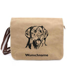 Leonberger 2 - Canvas Schultertasche Messenger mit Namen - Tierisch tolle Geschenke