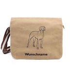 Vizsla 3 - Canvas Schultertasche Messenger mit Namen - Tierisch tolle Geschenke