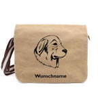 Maremmano - Canvas Schultertasche Messenger mit Namen - Tierisch tolle Geschenke