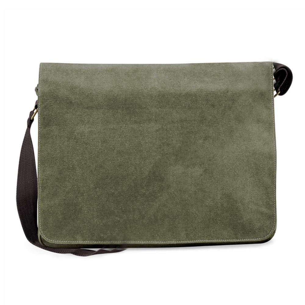 Golden Retriever 3 - Canvas Schultertasche Messenger mit Namen - Tierisch tolle Geschenke