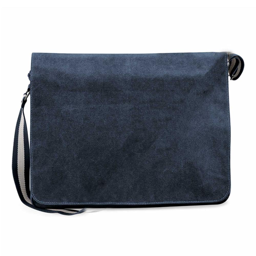 Deutsche Bracke - Canvas Schultertasche Messenger mit Namen - Tierisch tolle Geschenke