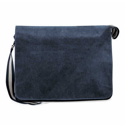 Dalmatiner Kopf - Canvas Schultertasche Messenger mit Namen