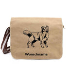 Nova Scotia Duck Tolling Retriever - Canvas Schultertasche Messenger mit Namen - Tierisch tolle Geschenke