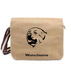 Pyrenäen Berghund - Canvas Schultertasche Messenger mit Namen - Tierisch tolle Geschenke