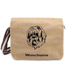 Schafpudel - Canvas Schultertasche Messenger mit Namen - Tierisch tolle Geschenke
