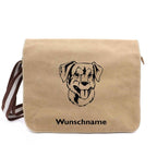 Österreichischer Pinscher - Canvas Schultertasche Messenger mit Namen - Tierisch tolle Geschenke