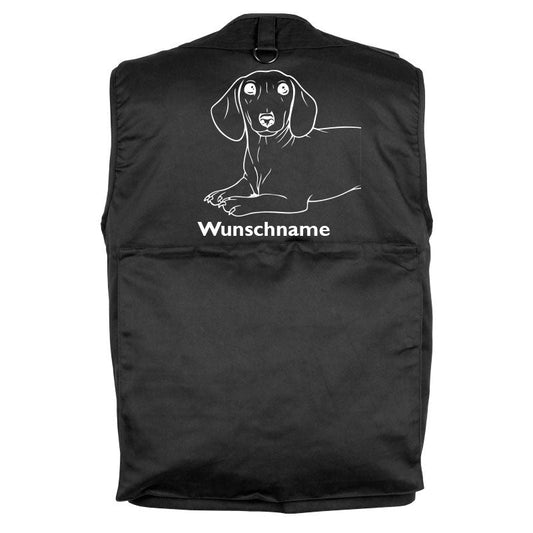 Dackel Dachshund 2 - Hundesportweste mit Rückentasche MIL-TEC-Tierisch-tolle Geschenke-Tierisch-tolle-Geschenke