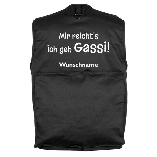 Mir reichts ich geh Gassi - Hundesportweste mit Rückentasche MIL-TEC-Tierisch-tolle Geschenke-Tierisch-tolle-Geschenke