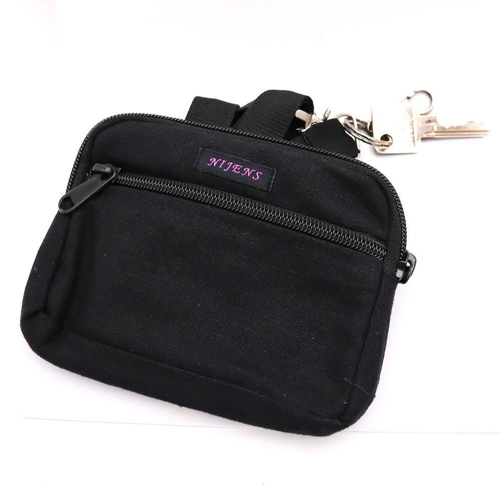 Nijens Beuteltasche groß -schwarz- mit Gürtelschlaufe - Tierisch tolle Geschenke