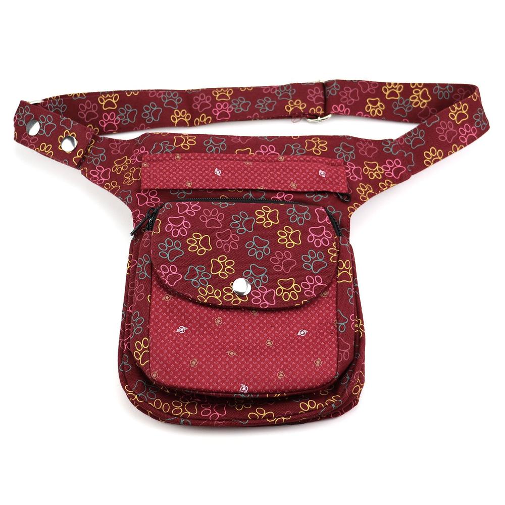 Nijens Hüfttasche Hannover - Bauchtasche Pfote -bordeaux- Star - Tierisch tolle Geschenke