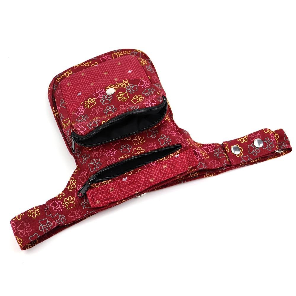 Nijens Hüfttasche Hannover - Bauchtasche Pfote -bordeaux- Star - Tierisch tolle Geschenke