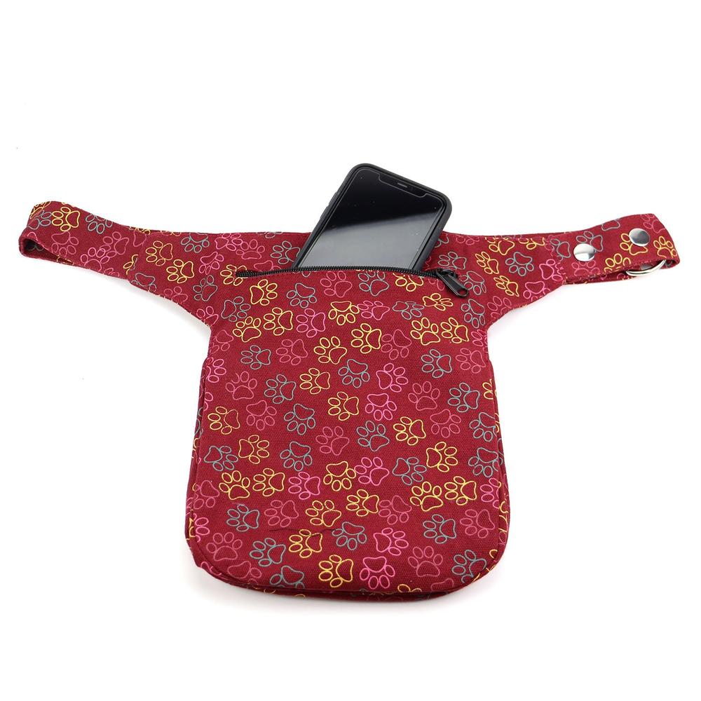 Nijens Hüfttasche Hannover - Bauchtasche Pfote -bordeaux- Star - Tierisch tolle Geschenke