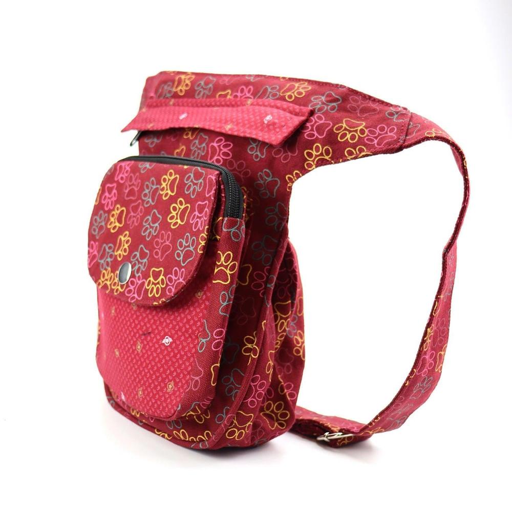 Nijens Hüfttasche Hannover - Bauchtasche Pfote -bordeaux- Star - Tierisch tolle Geschenke