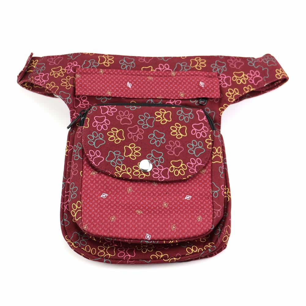 Nijens Hüfttasche Hannover - Bauchtasche Pfote -bordeaux- Star - Tierisch tolle Geschenke