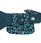 Nijens Beuteltasche klein Pfote -navy türkis- mit Gürtelschlaufe - Tierisch tolle Geschenke