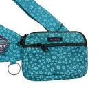 Nijens Beuteltasche groß Pfote -türkis- mit Gürtelschlaufe - Tierisch tolle Geschenke