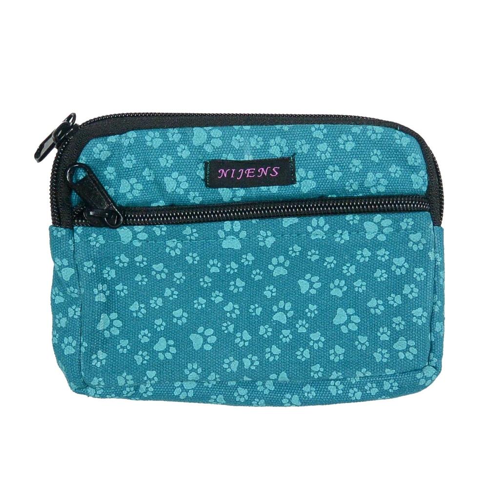 Nijens Beuteltasche groß Pfote -türkis- mit Gürtelschlaufe - Tierisch tolle Geschenke