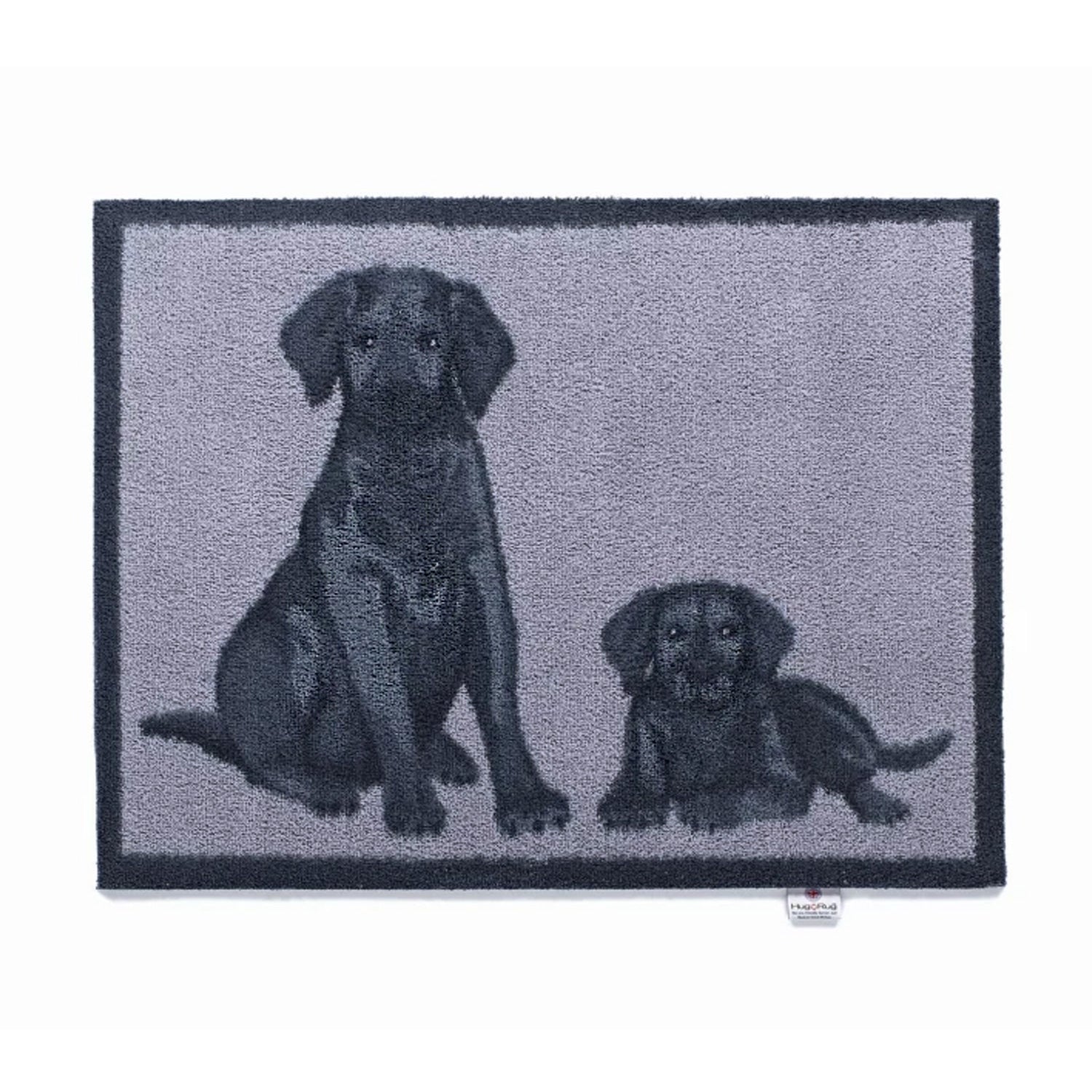 Fußmatte Hug Rug - Schmutzfangmatte mit Hundemotiv - Dogs - 65 x 85 cm grau-Hug Rug-Tierisch-tolle-Geschenke