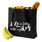Canvas Classic Shopper - Life is better-Tierisch tolle Geschenke