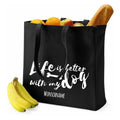 Canvas Classic Shopper - Life is better-Tierisch tolle Geschenke