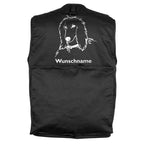 Personalisierbare Hundesportweste mit Hundekopf Afghane