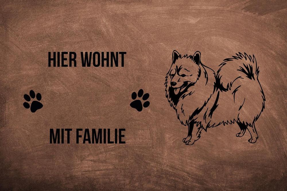 Spitz - Fußmatte - Schmutzfangmatte - 40 x 60 cm-Tierisch-tolle Geschenke-Tierisch-tolle-Geschenke