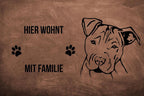 Staffordshire Terrier - Fußmatte - Schmutzfangmatte - 40 x 60 cm-Tierisch-tolle Geschenke-Tierisch-tolle-Geschenke