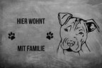 Staffordshire Terrier - Fußmatte - Schmutzfangmatte - 40 x 60 cm-Tierisch-tolle Geschenke-Tierisch-tolle-Geschenke