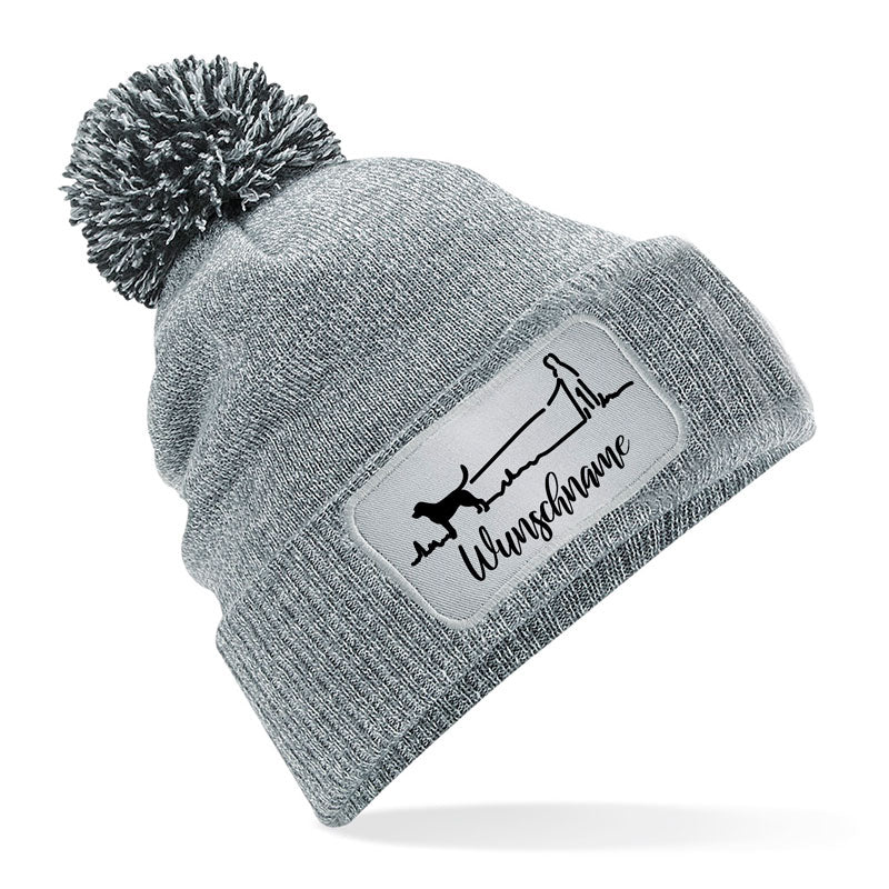 Strickmütze -Gassi 2- grau-Tierisch-tolle Geschenke-Tierisch-tolle-Geschenke