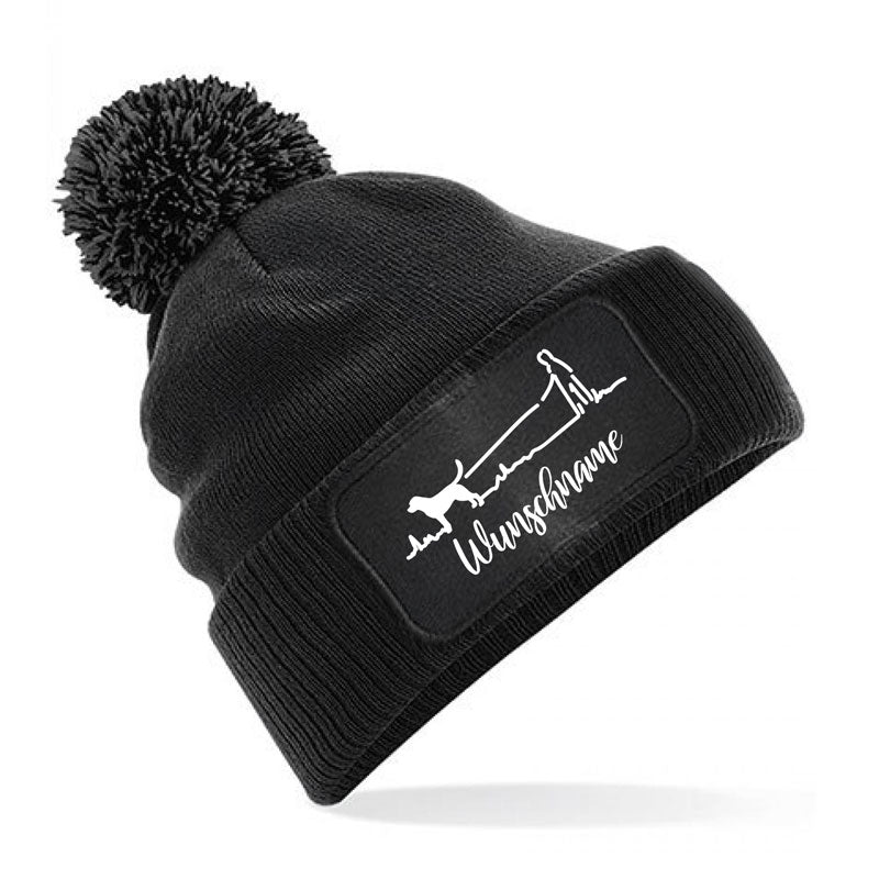 Strickmütze -Gassi 2- schwarz-Tierisch-tolle Geschenke-Tierisch-tolle-Geschenke