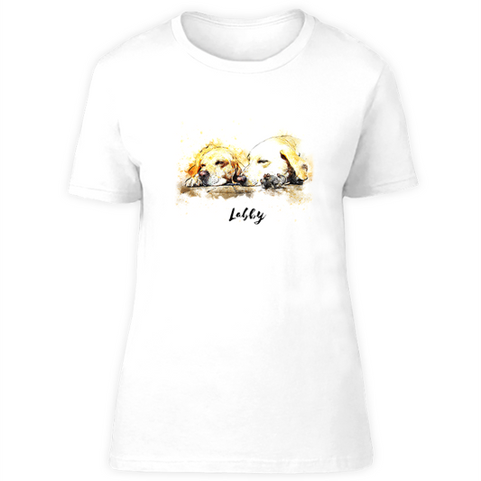 Hunderasse T-Shirt watercolour: Labrador Retriever-Tierisch tolle Geschenke-Tierisch-tolle-Geschenke