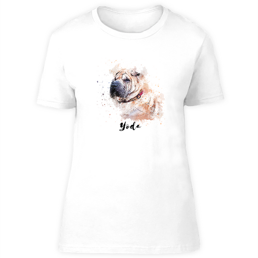 Hunderasse T-Shirt watercolour: Shar Pei-Tierisch tolle Geschenke-Tierisch-tolle-Geschenke