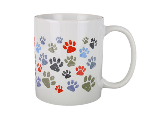 Design Tasse: Pfötchen beige bunt-Tierisch tolle Geschenke-Tierisch-tolle-Geschenke