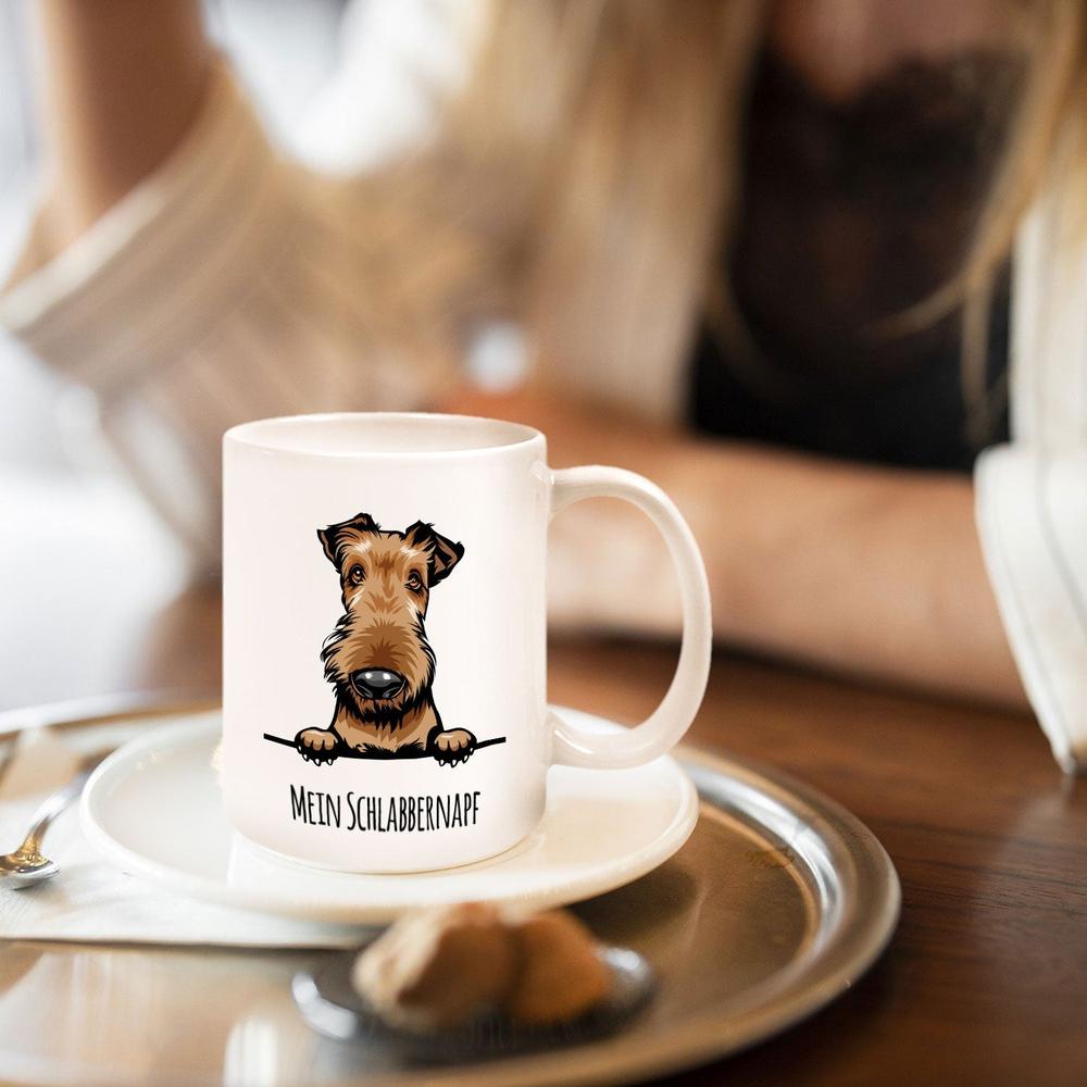 Airedale Terrier - farbige Hunderasse Tasse-Tierisch-tolle Geschenke-Tierisch-tolle-Geschenke