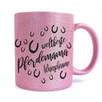 Glitzer Tasse Hufeisen - Weltbeste Pferdemama-Tierisch-tolle Geschenke-Tierisch-tolle-Geschenke