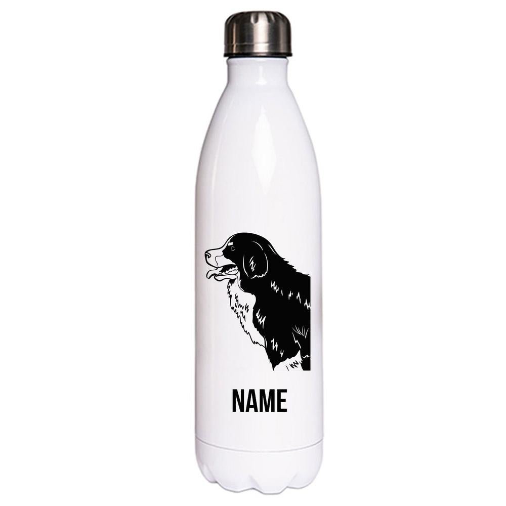 Berner Sennenhund 2 - Edelstahl Thermosflasche 750 ml mit Namen-Tierisch-tolle Geschenke-Tierisch-tolle-Geschenke