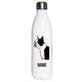 Boston Terrier - Edelstahl Thermosflasche 750 ml mit Namen-Tierisch-tolle Geschenke-Tierisch-tolle-Geschenke