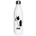 Boston Terrier - Edelstahl Thermosflasche 750 ml mit Namen-Tierisch-tolle Geschenke-Tierisch-tolle-Geschenke