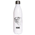 Bulldogge - Edelstahl Thermosflasche 750 ml mit Namen-Tierisch-tolle Geschenke-Tierisch-tolle-Geschenke
