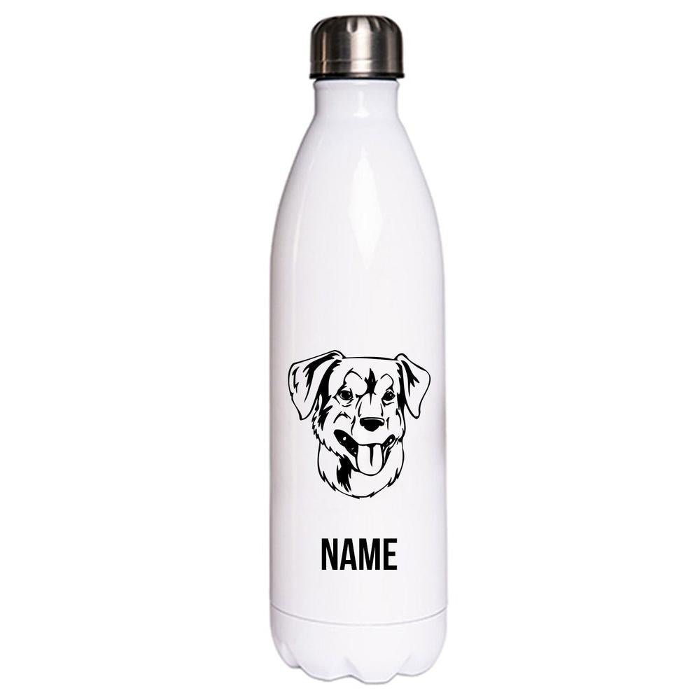 Österreichischer Pinscher - Edelstahl Thermosflasche 750 ml mit Namen-Tierisch-tolle Geschenke-Tierisch-tolle-Geschenke