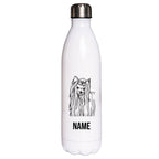 Yorkshire Terrier - Edelstahl Thermosflasche 750 ml mit Namen-Tierisch-tolle Geschenke-Tierisch-tolle-Geschenke